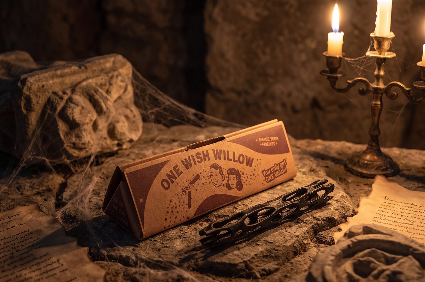 One Wish Willow by candlelight